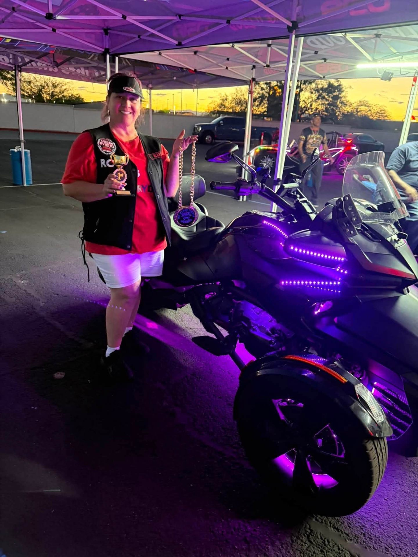 Purple LED Trophy Night